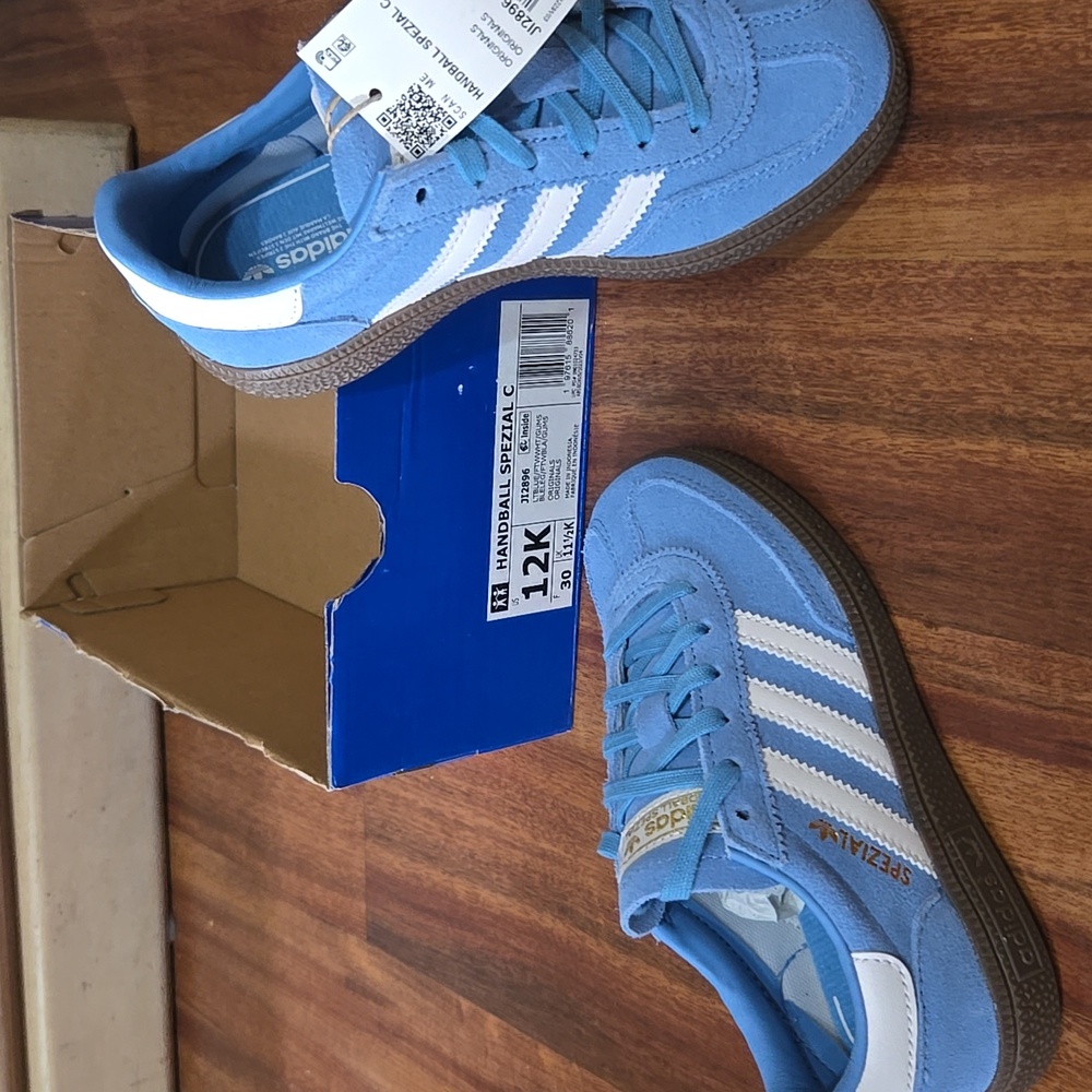Adidas Blue Sneakers HANDBALL SPEZIAL SHOES KIDS 12k NWT - Picture 7 of 10